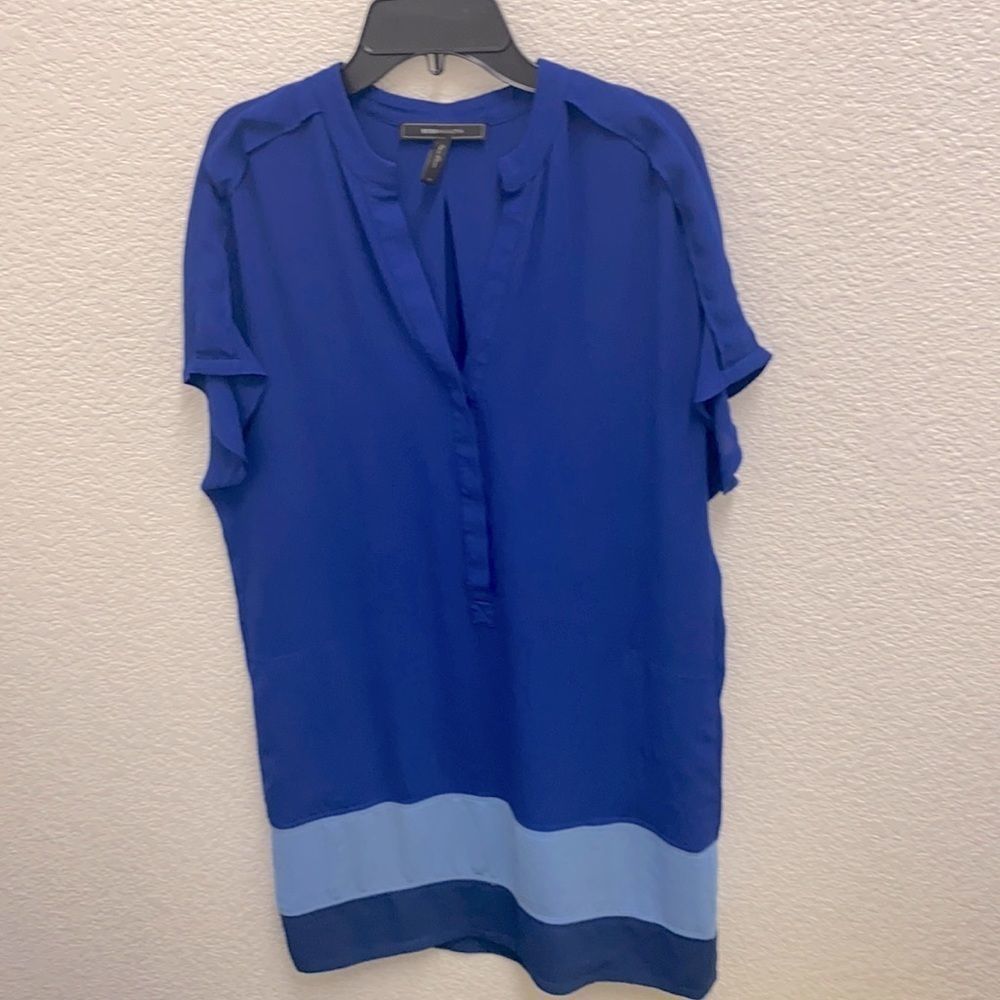 XS BCBG Maxazria Blue long too or short dress